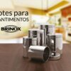 CONJ. DE POTES PORTA MANTIMENTOS COM TAMPA BRINOX SUPREMA 5 PEÇAS - Image 2