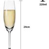 JOGO 6 TAÇAS PARA CHAMPANHE CRISTAL GASTRO 220ML BOHEMIA - Image 5