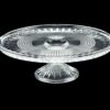 PRATO PARA BOLO CRISTAL COM PÉ QUEEN 32X11 - WOLFF