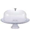 BOLEIRA DE VIDRO COM TAMPA E PÉ HOME SPECIAL PARA BOLOS E SOBREMESAS -RUVOLO - Image 3