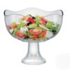 SALADEIRA WAVE COM PÉ VIDRO